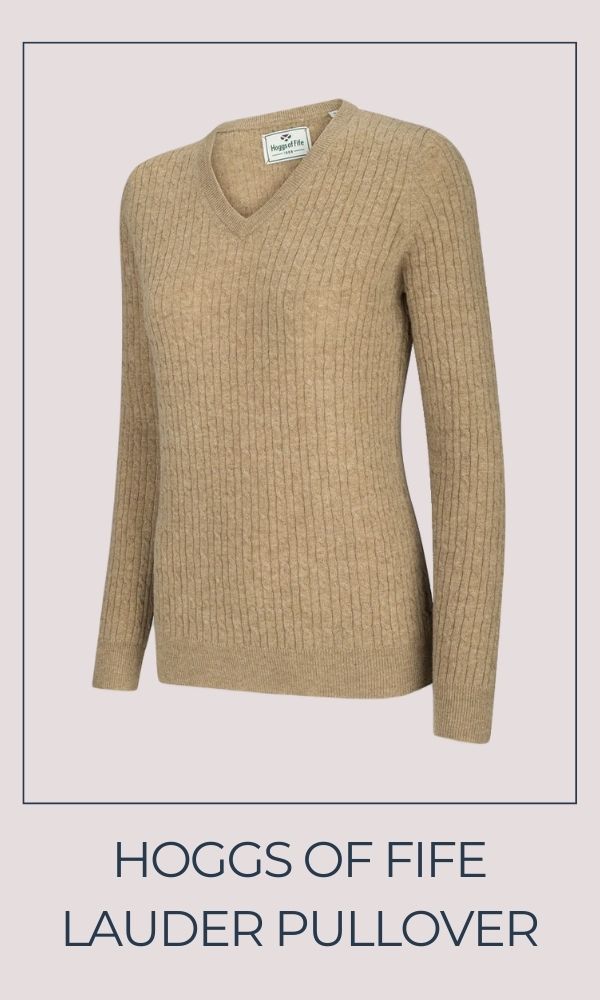 Hoggs of Fife Lauder Ladies Cable Pullover