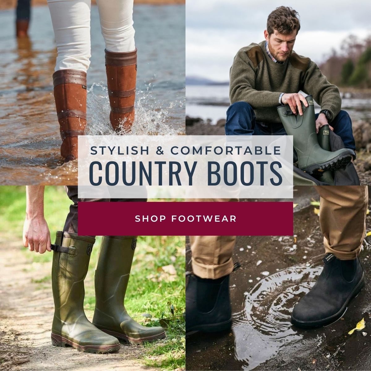 Country style hot sale boots uk