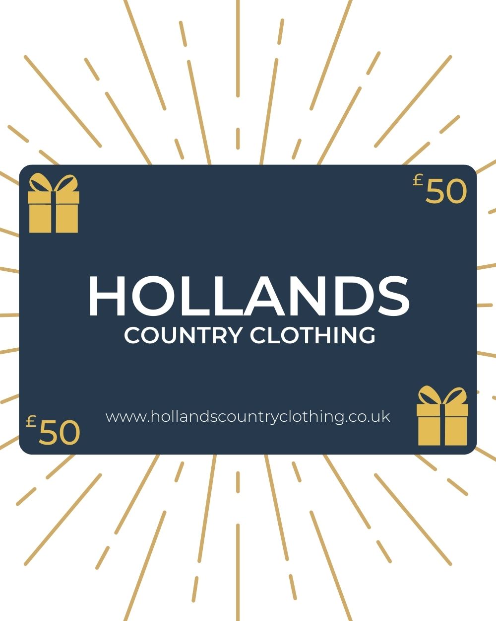 Hollands Country Clothing Gift Cards