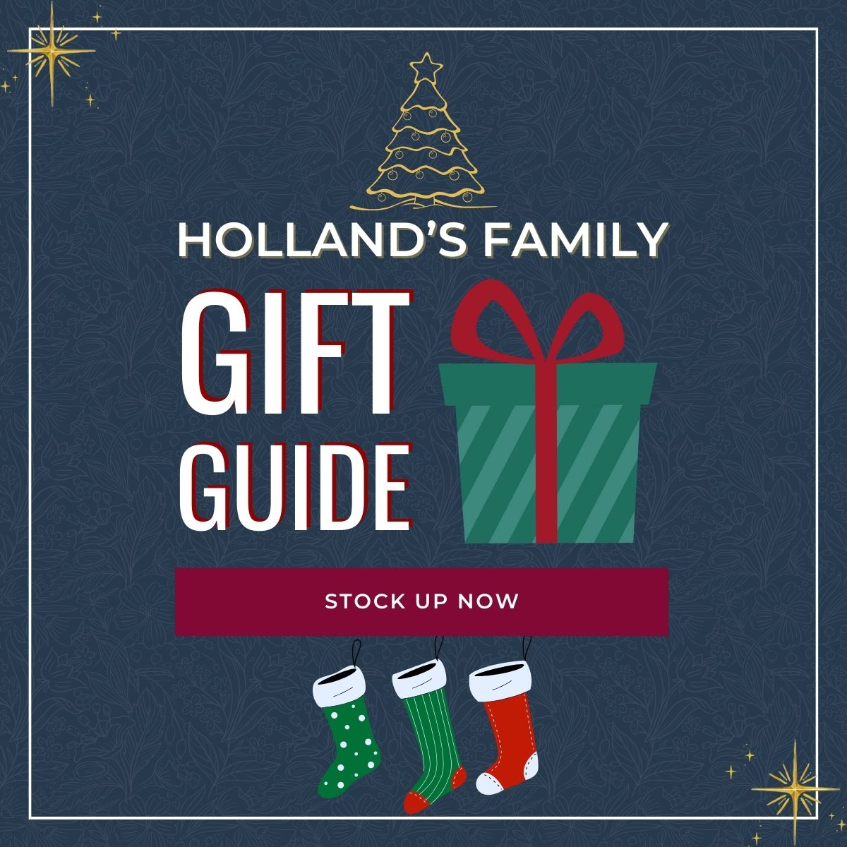 Hollands Family Gift Ideas, stock up now