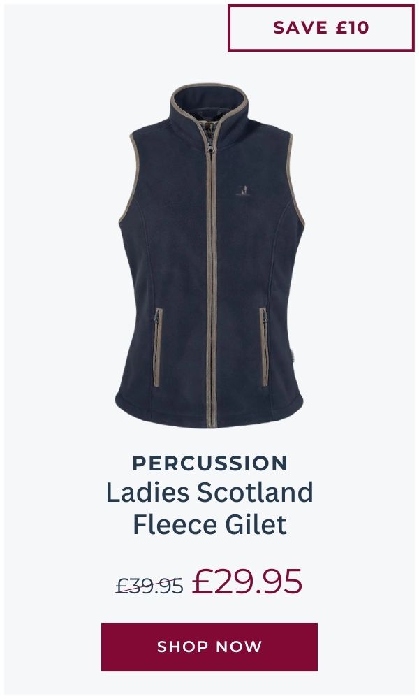 Percussion Ladies Scotland Fleece Gilet