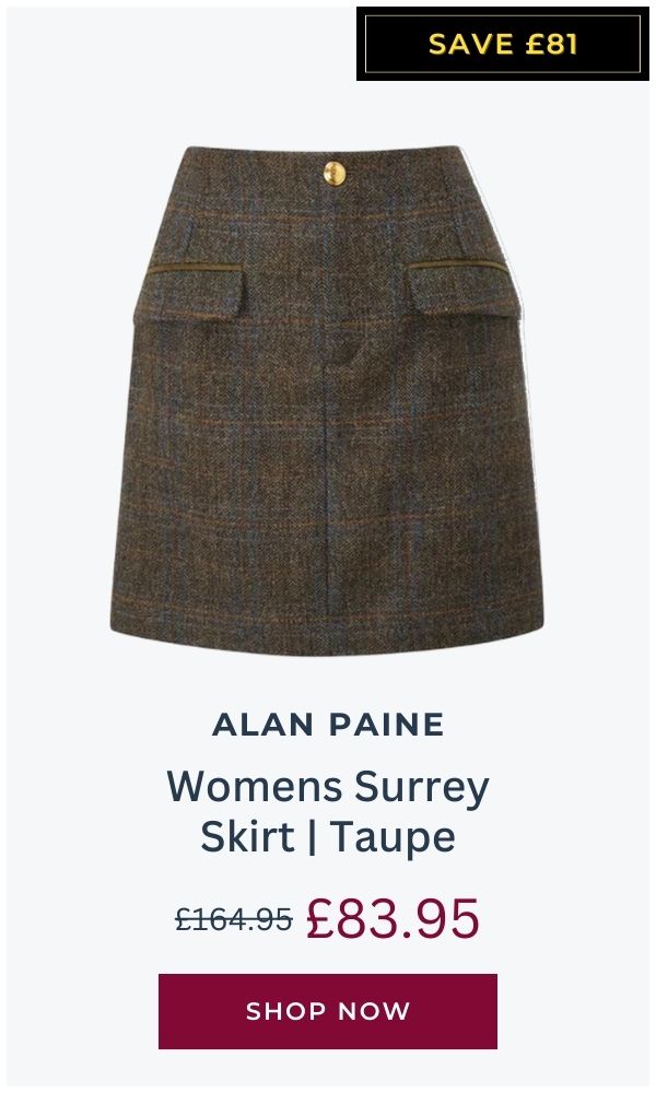 Alan Paine Womens Surrey Skirt Taupe Colourway