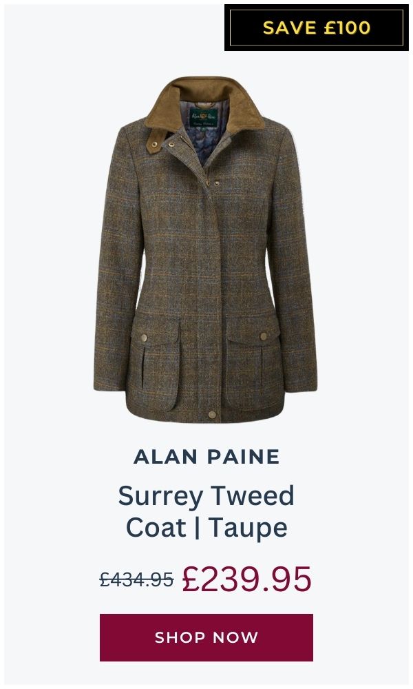 Alan Paine Surrey Tweed Coat TAUPE