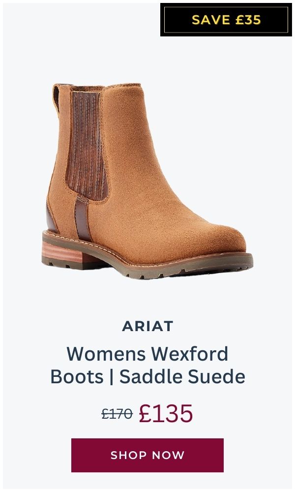 Ariat Womens Wexford Waterproof Boots SADDLE SUEDE