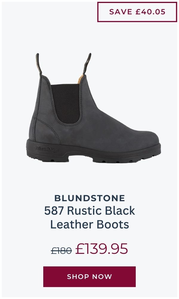 Blundstone 587 Rustic Black Leather Boots