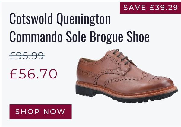 Cotswold Quenington Commando Sole Brogue Shoe