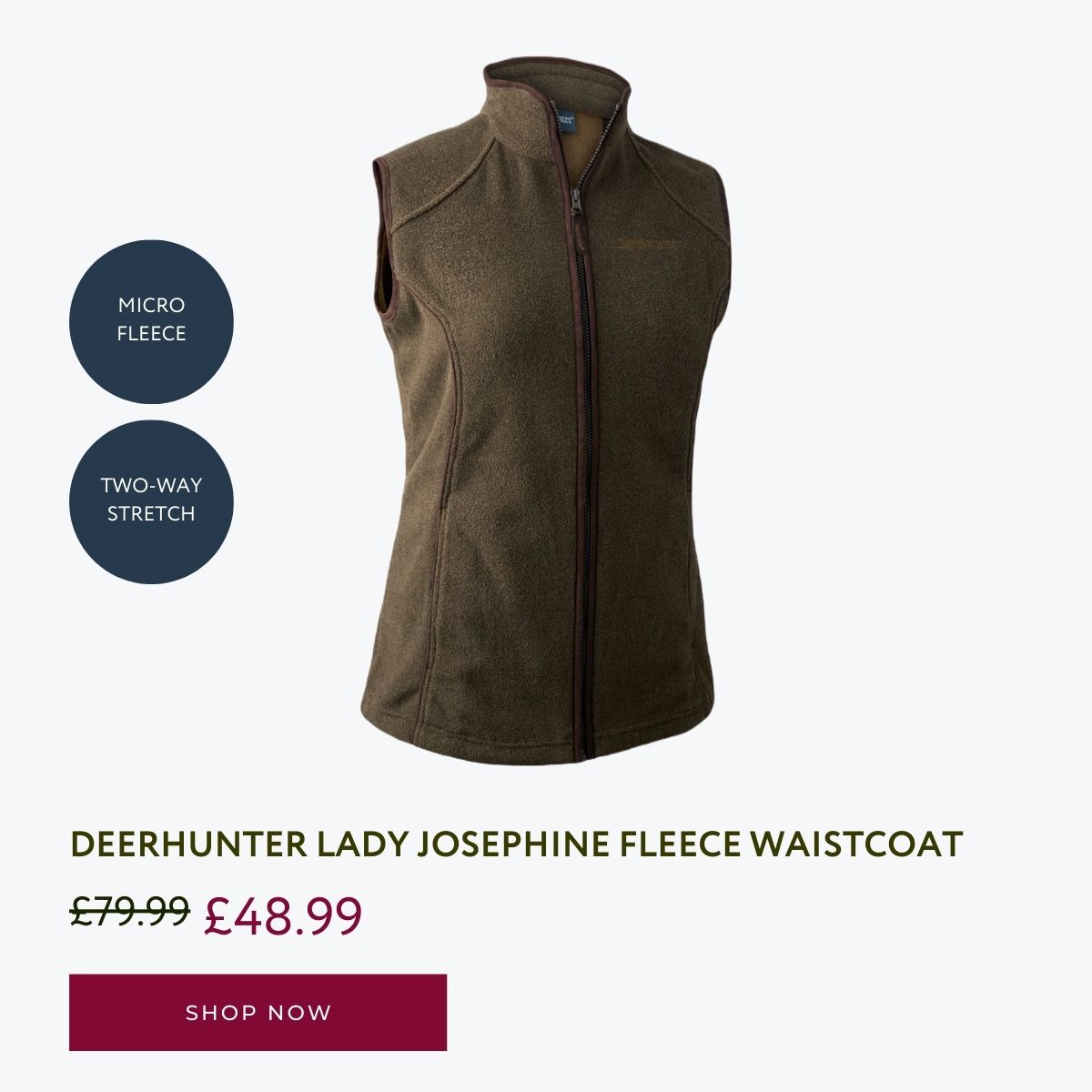 Deerhunter Lady Josephine Fleece Waistcoat