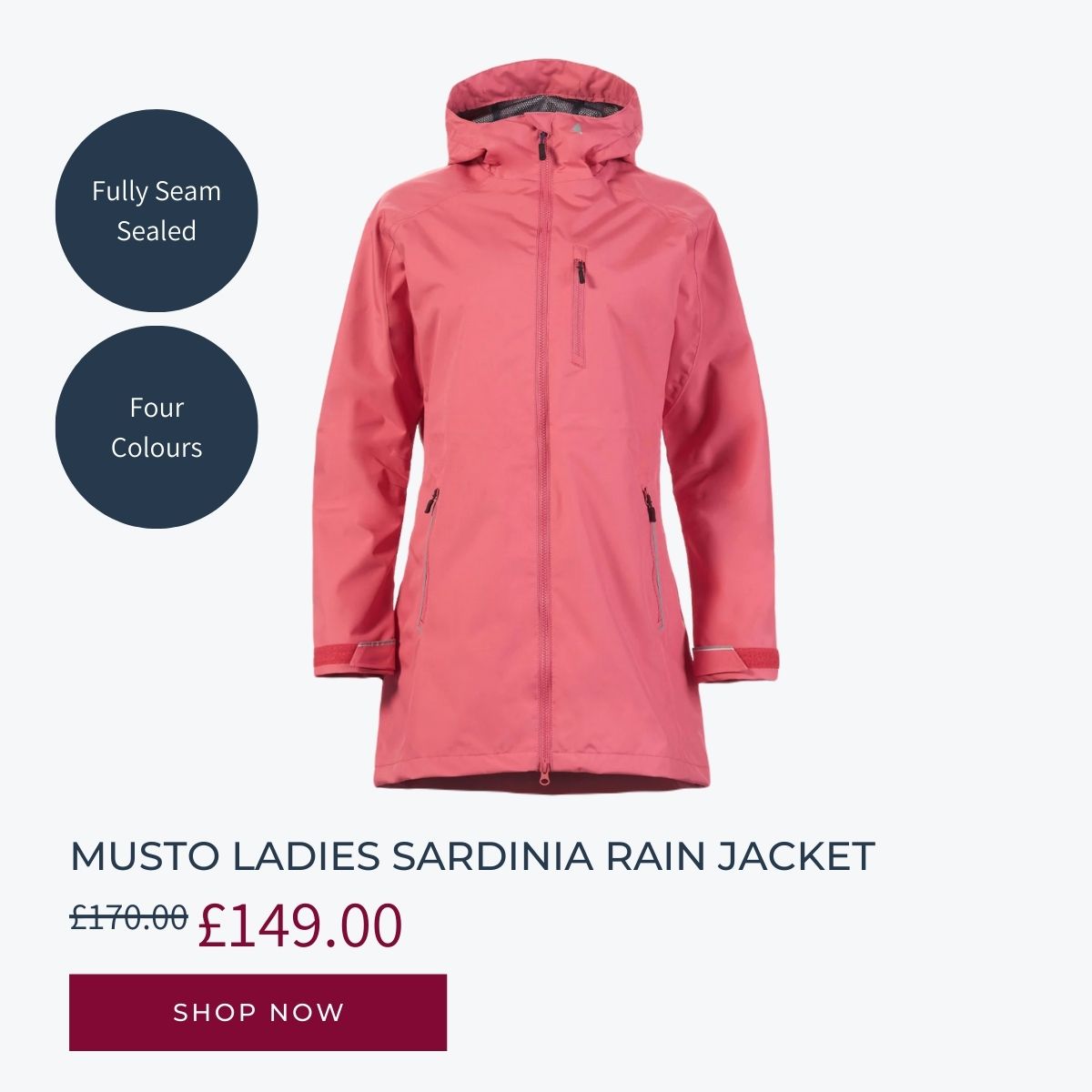 Musto Ladies Sardinia Rain Jacket