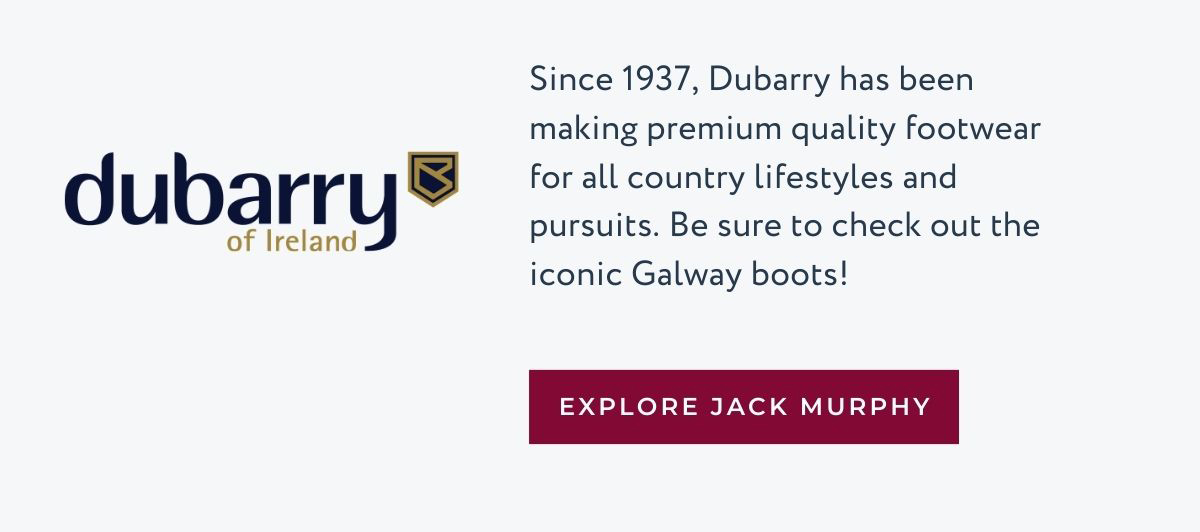 Explore Dubarry of Ireland, a brand that offers waxed jackets and leather goods.