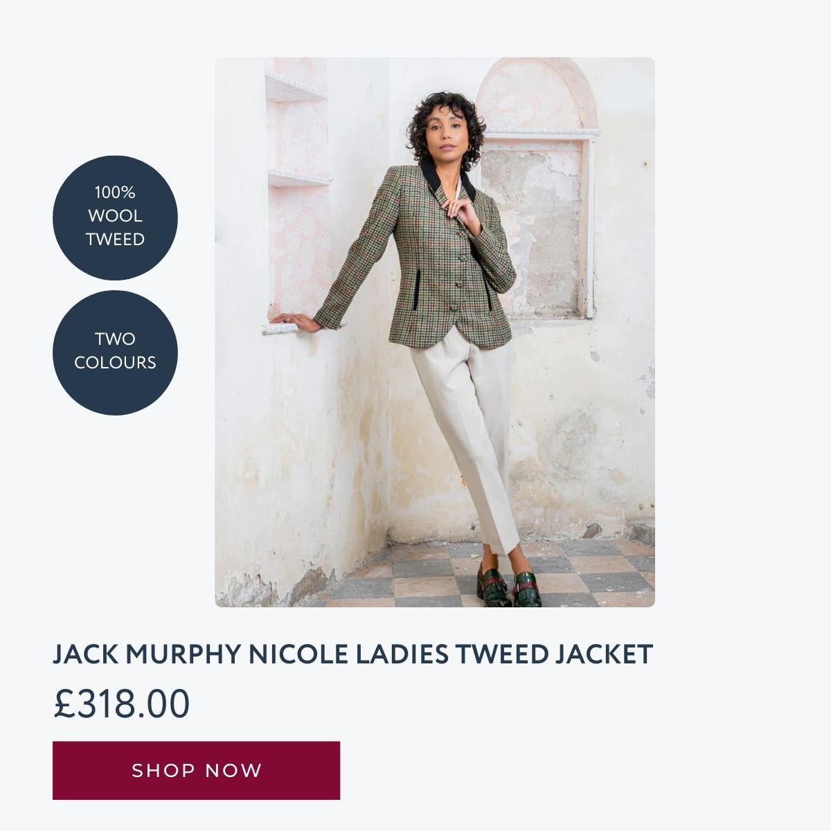 Jack Murphy Nicole Ladies Tweed Jacket