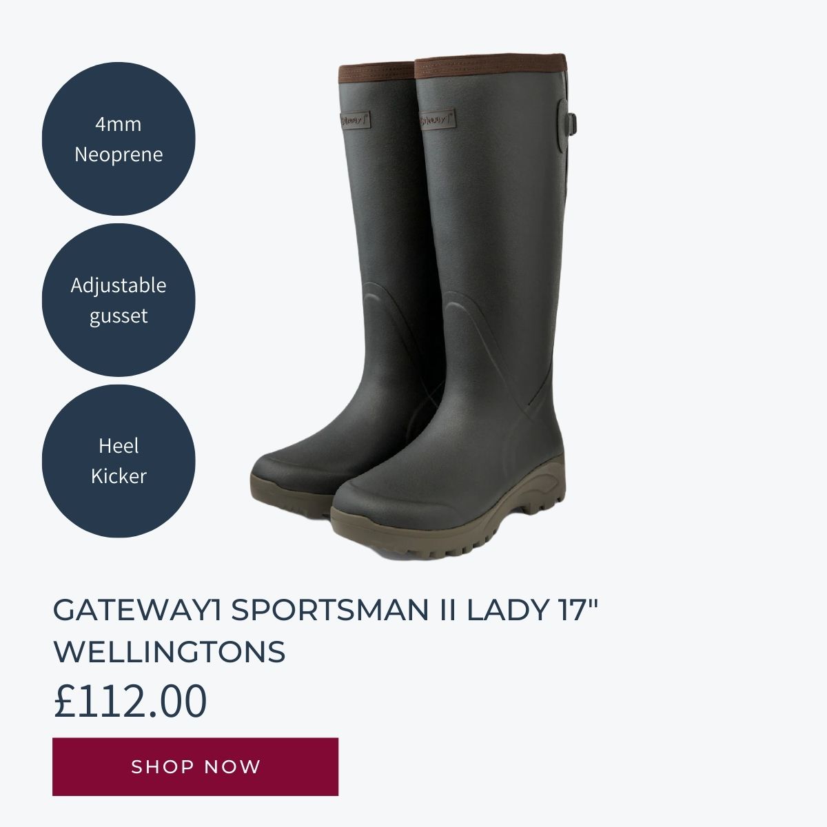 Gateway1 Sportsman II Lady 17" Wellingtons